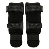 Sanabul Essential Hook and Loop Shin Guards - Black