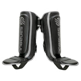 Sanabul Essential Hook and Loop Shin Guards - Black, Silver