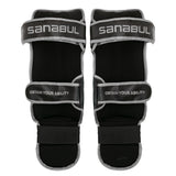 Sanabul Essential Hook and Loop Shin Guards - Black, Silver