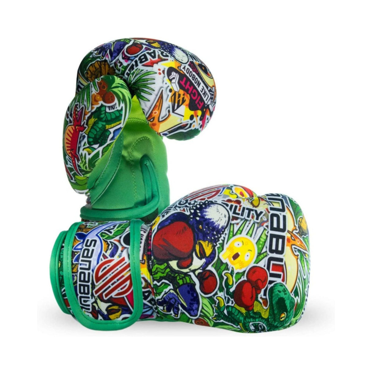 Sanabul Sticker Bomb Boxing Gloves for Kids - Dino Jungle