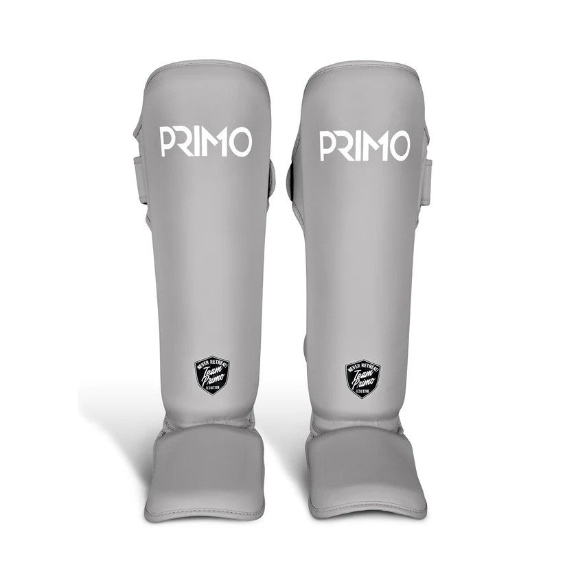 Primo Classic Muay Thai Scheenbeschermer - Grey - lichtgrijs