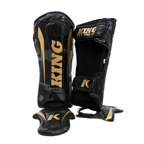 King Pro Boxing - Shin Guards - Shogun - Black/Gold