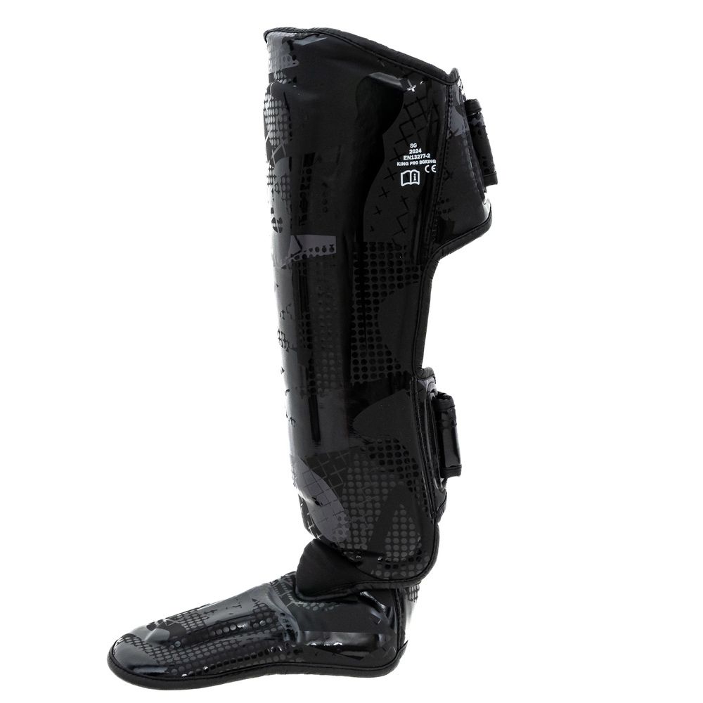 King Pro Boxing - Shin Guards - Shogun - Black/Black
