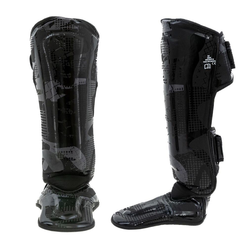 King Pro Boxing - Shin Guards - Shogun - Black/Black
