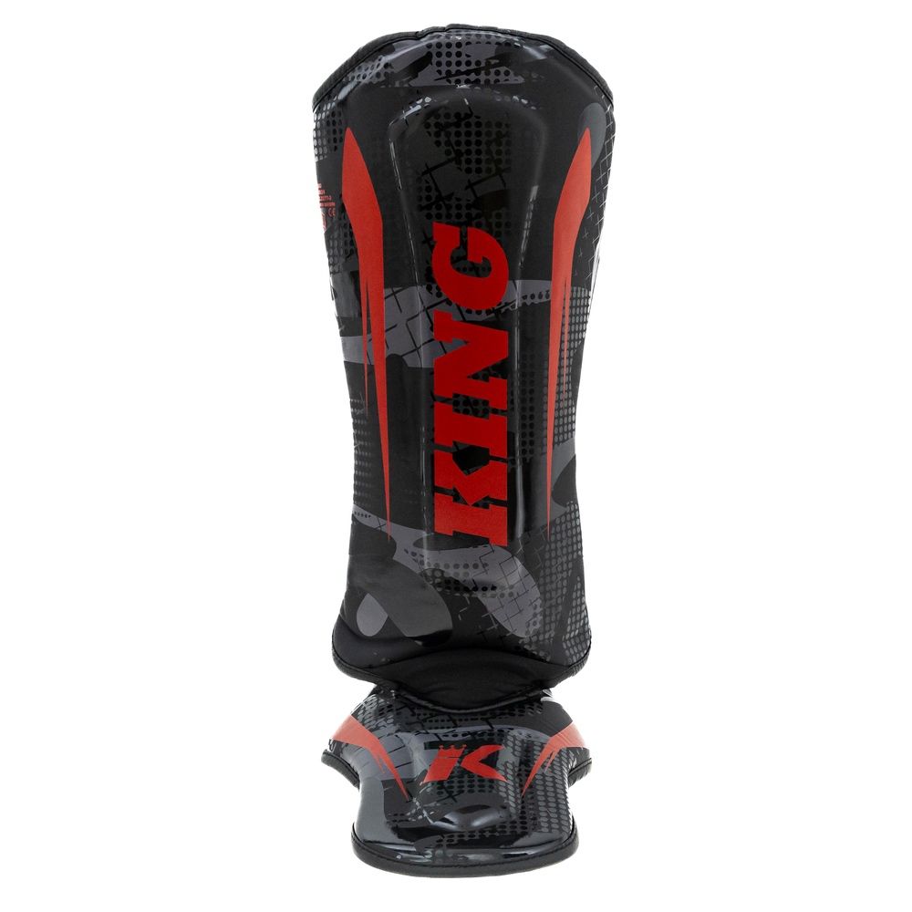 King Pro Boxing - Scheenbeschermers - Shogun - Zwart/rood