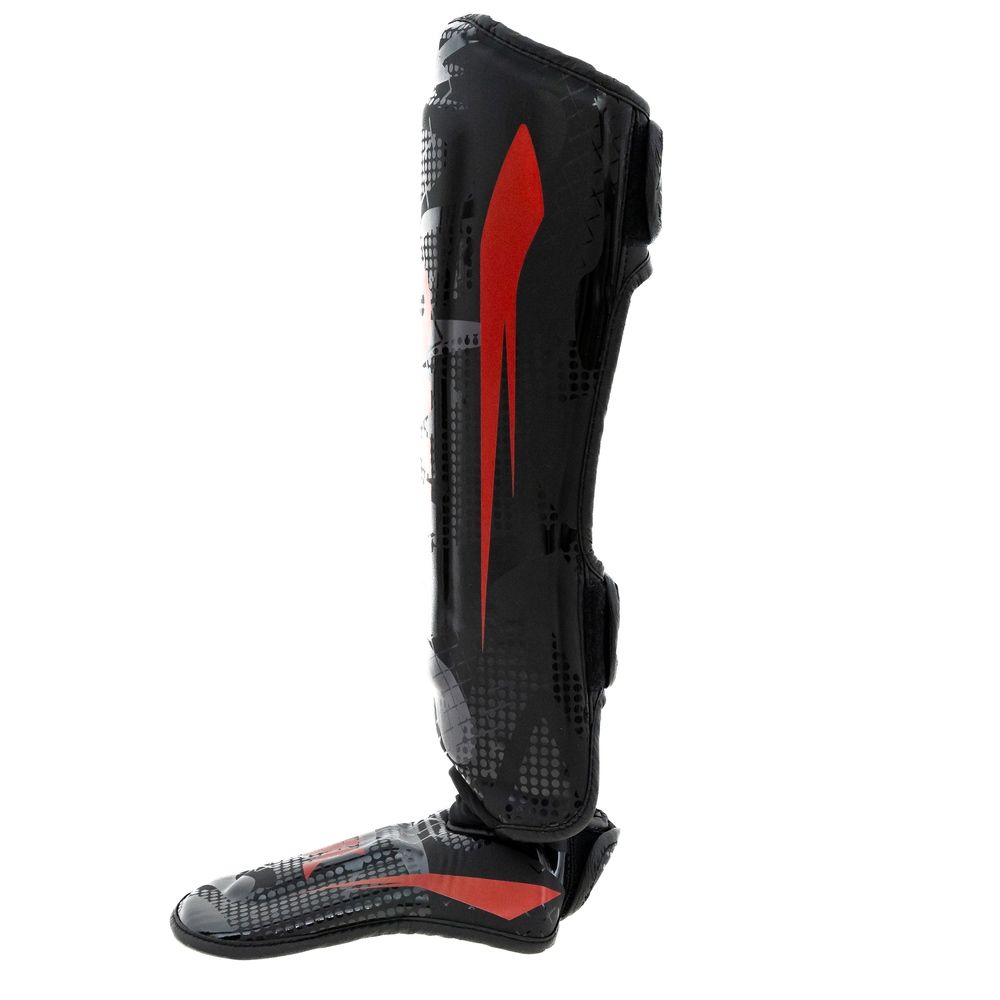 King Pro Boxing - Scheenbeschermers - Shogun - Zwart/rood