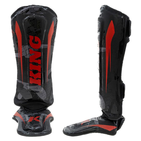 King Pro Boxing - Shin Guards - Shogun - Black/Red