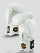 SKS Empire Muay Thai Bokshandschoenen - Echt Leer - Wit / Goud