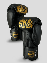 SKS Empire Boxhandschuhe - Sak Yant - Echtes Leder - Schwarz / Gold