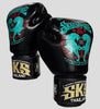 SKS Empire Boxing Gloves - Sak Yant - Stickerbomb - Black / Blue