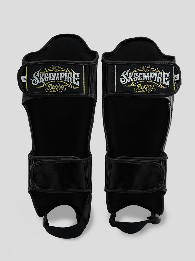 SKS Empire Scheenbeschermers - Echt Leer - Zwart / Goud