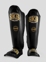 SKS Empire Scheenbeschermers - Echt Leer - Zwart / Goud
