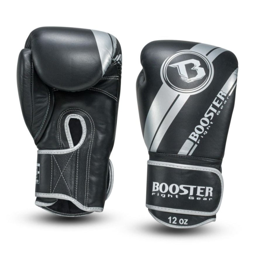 Booster Pro Range BGL V3 Bokshandschoenen - Echt Leer - Foil - zwart/zilver