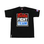 Fairtex - TST51 - Fight Team T-Shirt - Zwart - opdruk Wit/Rood/Blauw
