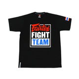 Fairtex Fight Team T-Shirt - Black - Print White/Red/Blue