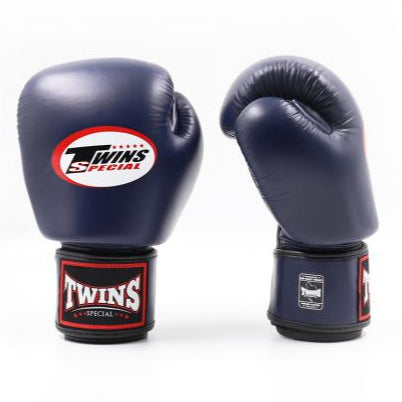 Twins Special BGVL 3 Boxing Gloves - Genuine Leather - Dark Blue