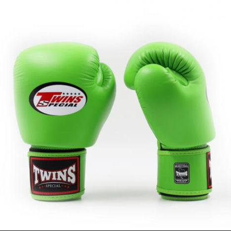 Twins Special BGVL 3 Boxing Gloves - Genuine Leather - Lime Green