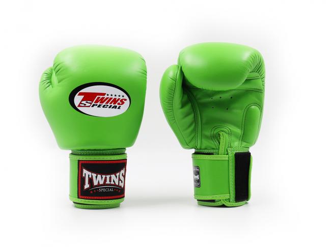 Twins Special BGVL 3 Boxing Gloves - Genuine Leather - Lime Green