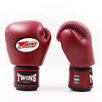 Twins Special BGVL 3 Boxing Gloves - Genuine Leather - Maroon - Burgundy