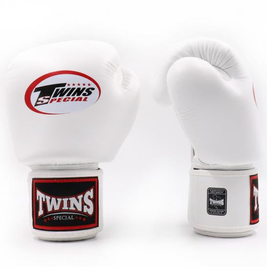 Twins Special BGVL 3 Boxing Gloves - Genuine Leather - White