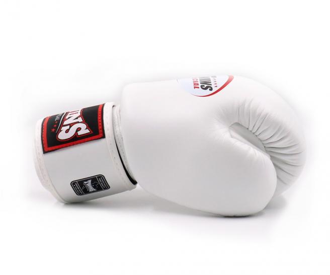 Twins Special BGVL 3 Boxing Gloves - Genuine Leather - White