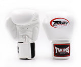 Twins Special BGVL 3 Boxing Gloves - Genuine Leather - White