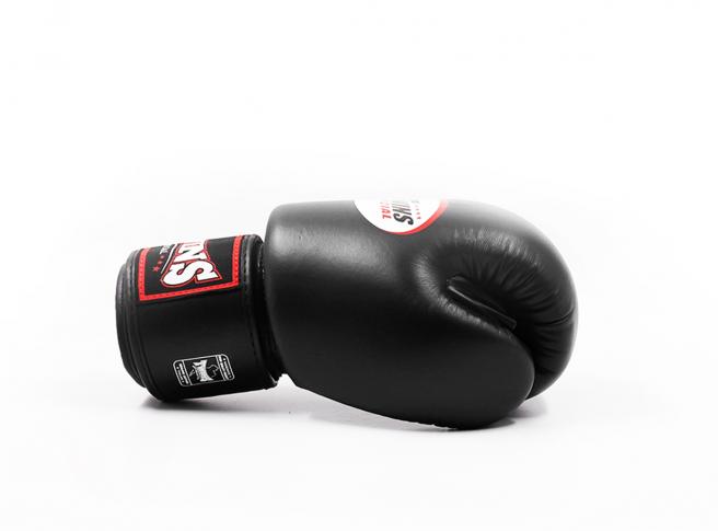 Twins Special BGVL 3 Boxing Gloves - Genuine Leather - Black