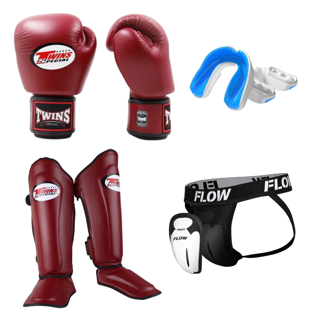 Twins Special Sparring Set - Dark Red