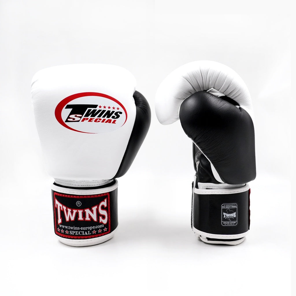 Twins Special BGVL 3 AIR Bokshandschoenen - Echt Leer - Zwart/Wit