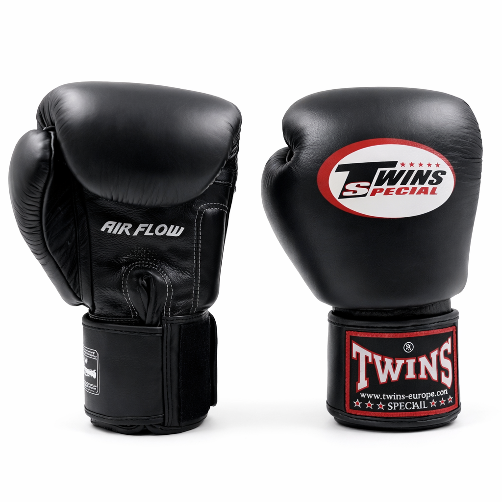 Twins Special BGVL 3 AIR Bokshandschoenen - Echt Leer - Zwart