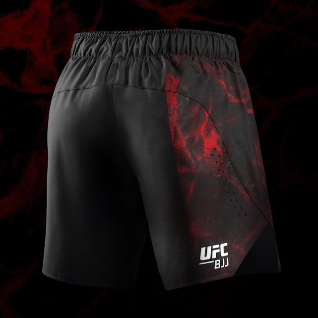 UFC BJJ Heren Grappling Shorts - Zwart / Rood