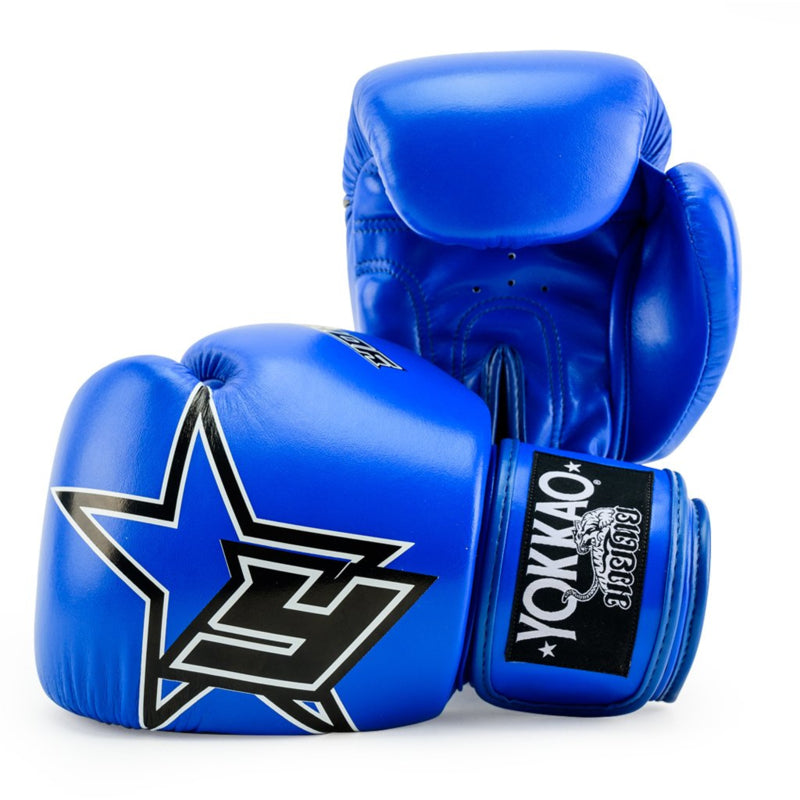 Yokkao Institution Bokshandschoenen - microfiber leer - Blauw