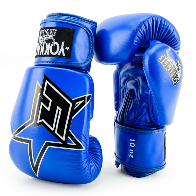 Yokkao Institution Bokshandschoenen - microfiber leer - Blauw