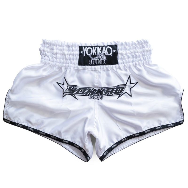 Yokkao Institution Carbonfit Shorts - Satinmix - Weiß