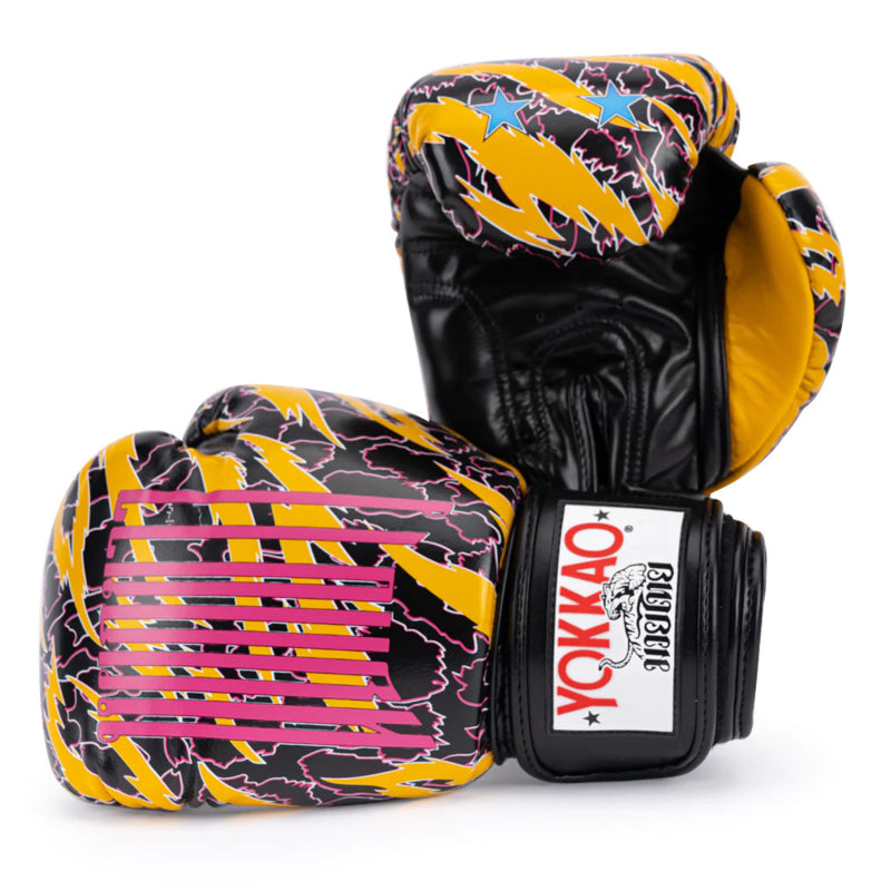 Yokkao - Limited Edition - Animalier Boxhandschuhe - Echtes Leder - Schwarz