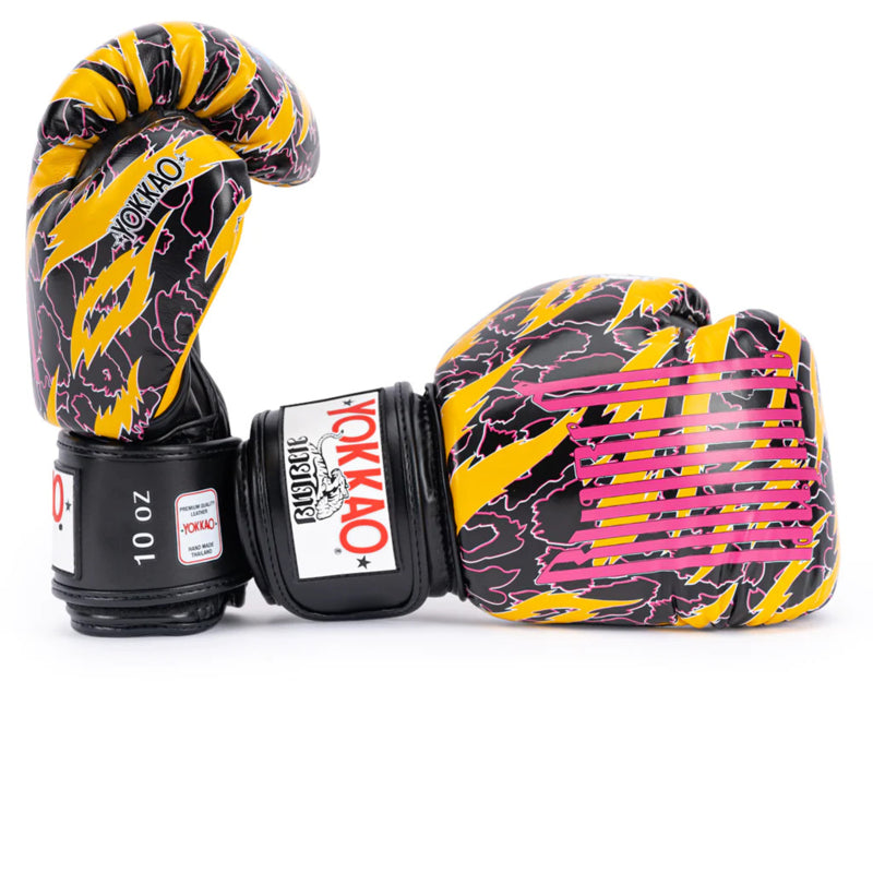 Yokkao - Limited Edition - Animalier Boxhandschuhe - Echtes Leder - Schwarz