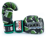 Yokkao - Limited Edition - Broken Bokshandschoenen - Echt Leer - Zwart / Groen