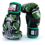 Yokkao - Limited Edition - Broken Bokshandschoenen - Echt Leer - Zwart / Groen