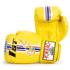 Yokkao - Limited Edition - First At The Race Boxing Gloves - Real Leather - Yellow