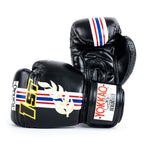Yokkao - Limited Edition - First At The Race Boxing Gloves - Real Leather - Black