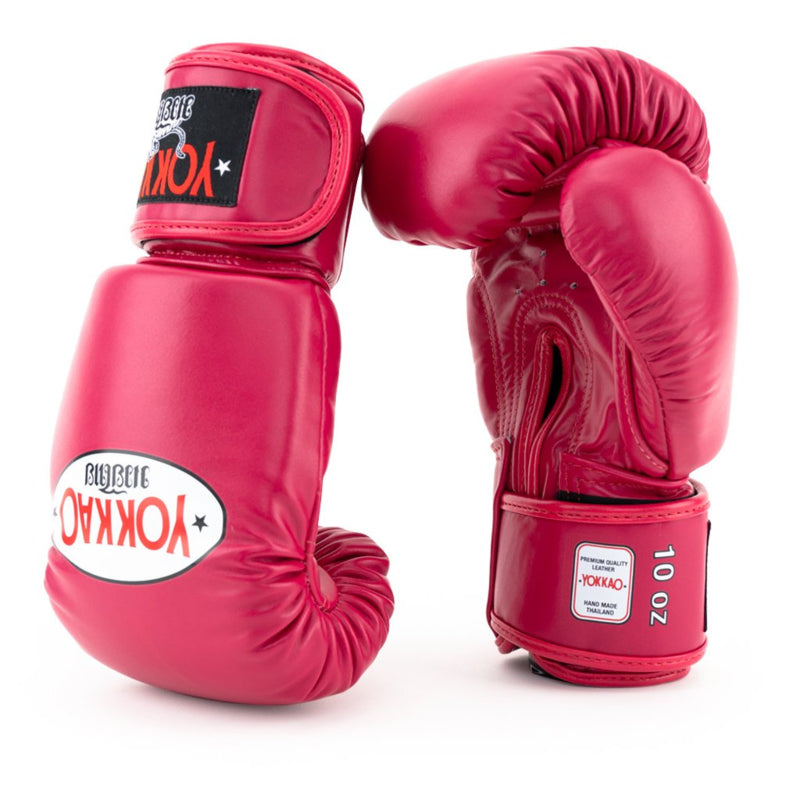 Yokkao Matrix Bokshandschoenen - Leer - Cerise
