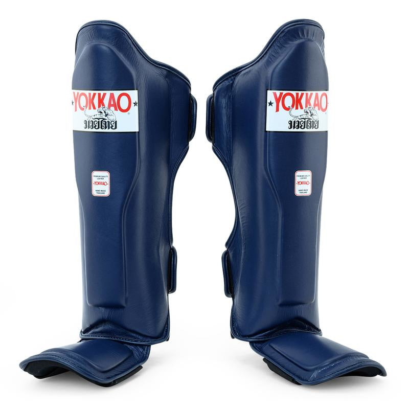 Yokkao Matrix Schienbeinschoner - Leder - Evening Blue