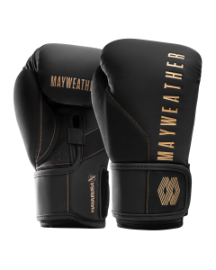 Hayabusa Mayweather Champ Boxing Gloves - Black/Gold