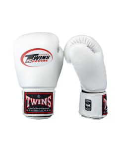 Twins Special BGN1 Boxing Gloves - Genuine Leather - White