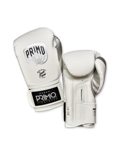 Primo Emblem 2.0 Semi Leather Boxing Gloves - White