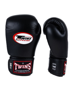 Twins Special BGN 1 Boxing Gloves - Genuine Leather - Black