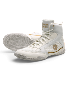 Hayabusa Mayweather Champ Boxing Shoes - White/Gold