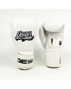 Danger Avatar Boxing Gloves - Leather - White