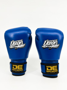 Danger Children's Boxing Gloves - PU - Blue