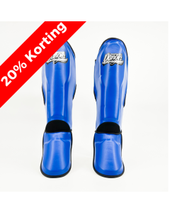 Danger Children's Shin Guards - PU - Blue